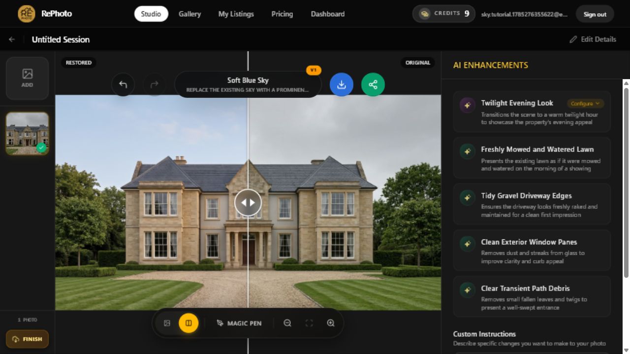 How to Replace an Overcast Sky in a Real Estate Photo (7 Steps)
